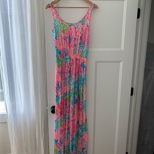 Pink maxi dress